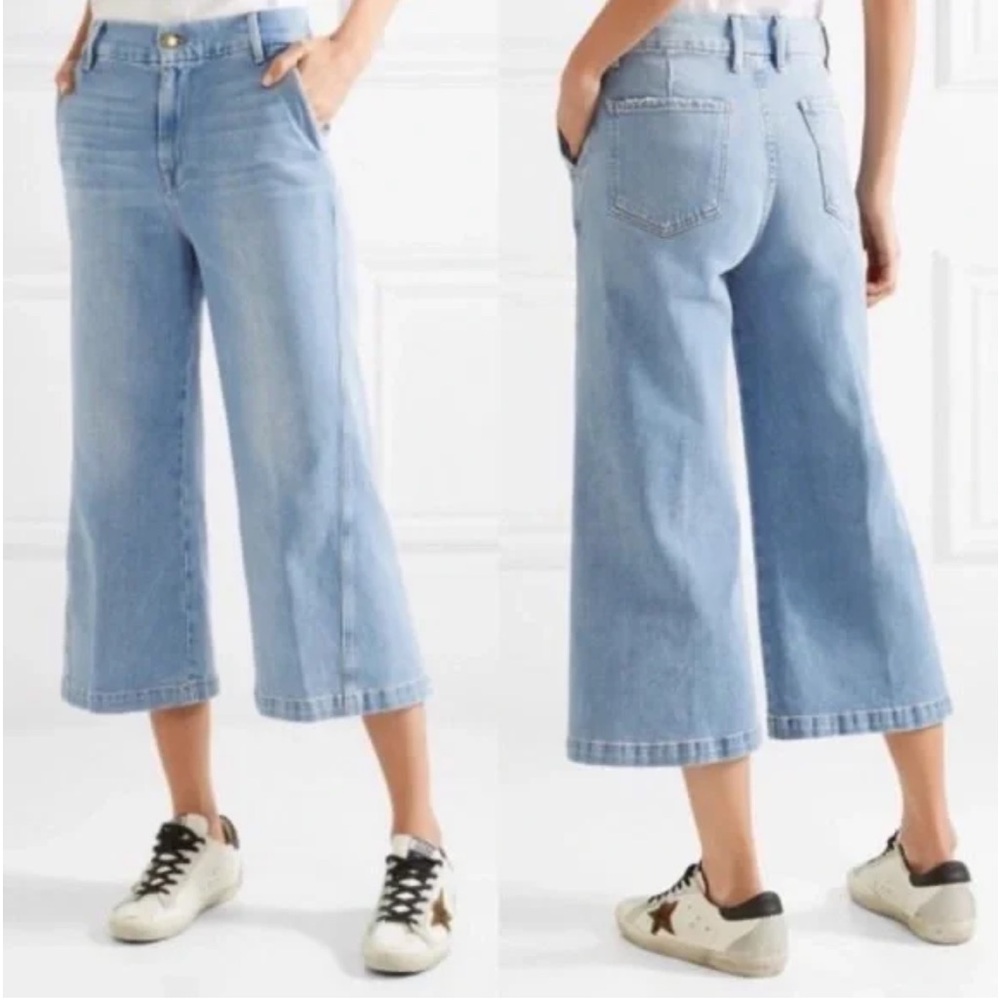 Frame Denim Light Blue Wide Leg Jeans